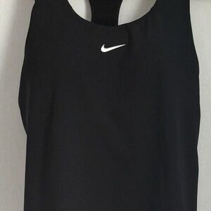 Nike Dri-FIT Black Racerback Athletic Tank Top Built-In Bra